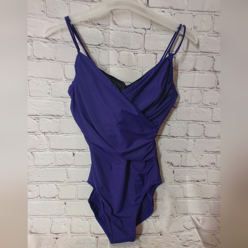 Magicsuit Swim Purple Drape One Piece 14DD
